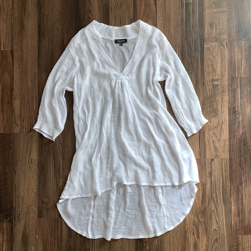 Flowy White Top